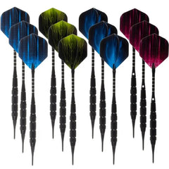 12 Dartpfeile Softdarts Dart Set 18g + 100 Dartspitzen + Zubehör - FutureDart