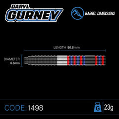 Rzutki Winmau Daryl Gurney 85% stali 23g, 25g