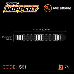 Rzutki Winmau Danny Noppert 85% stalowe 23g, 25g