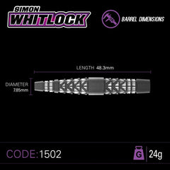 Winmau Simon Whitlock Atomizowane Steeldarts 22g, 24g