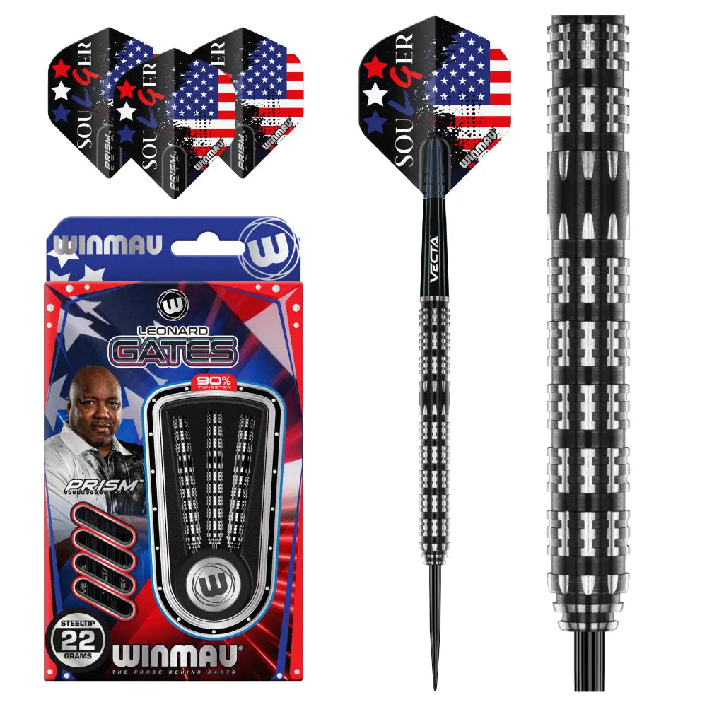 Rzutki stalowe Winmau Leonard Gates 22g, 24g
