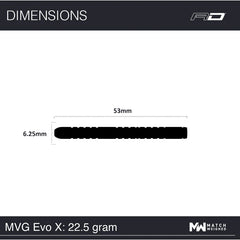 Winmau Michael Van Gerwen MvG EVO X Steeldarts 21g, 22,5g 24g