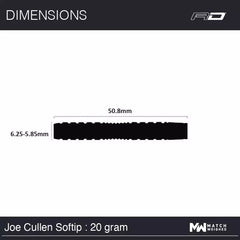 Miękkie rzutki Winmau Joe Cullen SE 20g