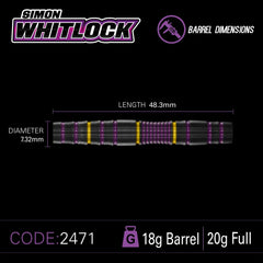 Winmau Simon Whitlock 85% miękkie rzutki 20g