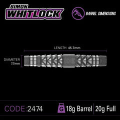 Winmau Simon Whitlock Atomizowane Softdarts 20g