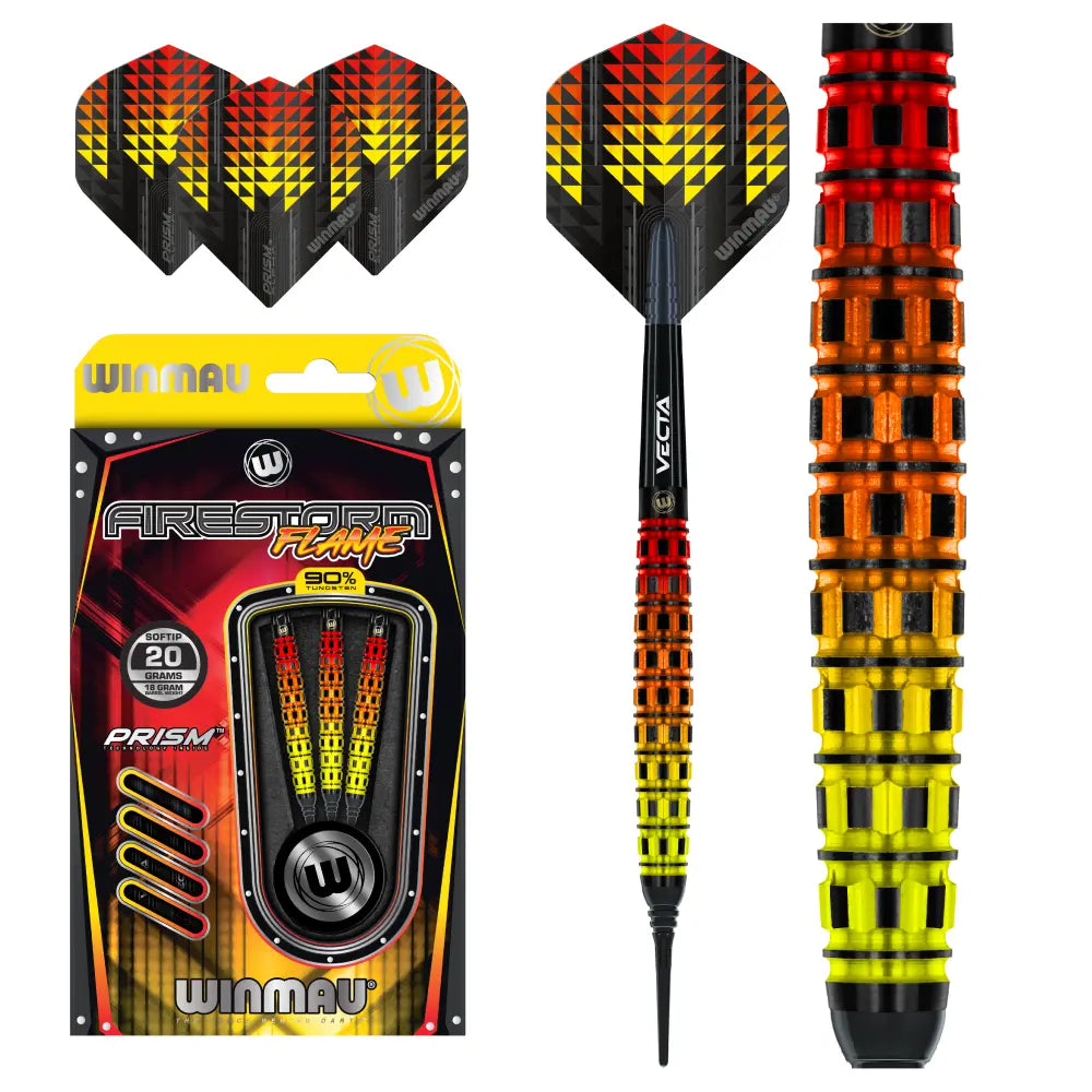 Miękkie rzutki Winmau Firestorm Flame 20g