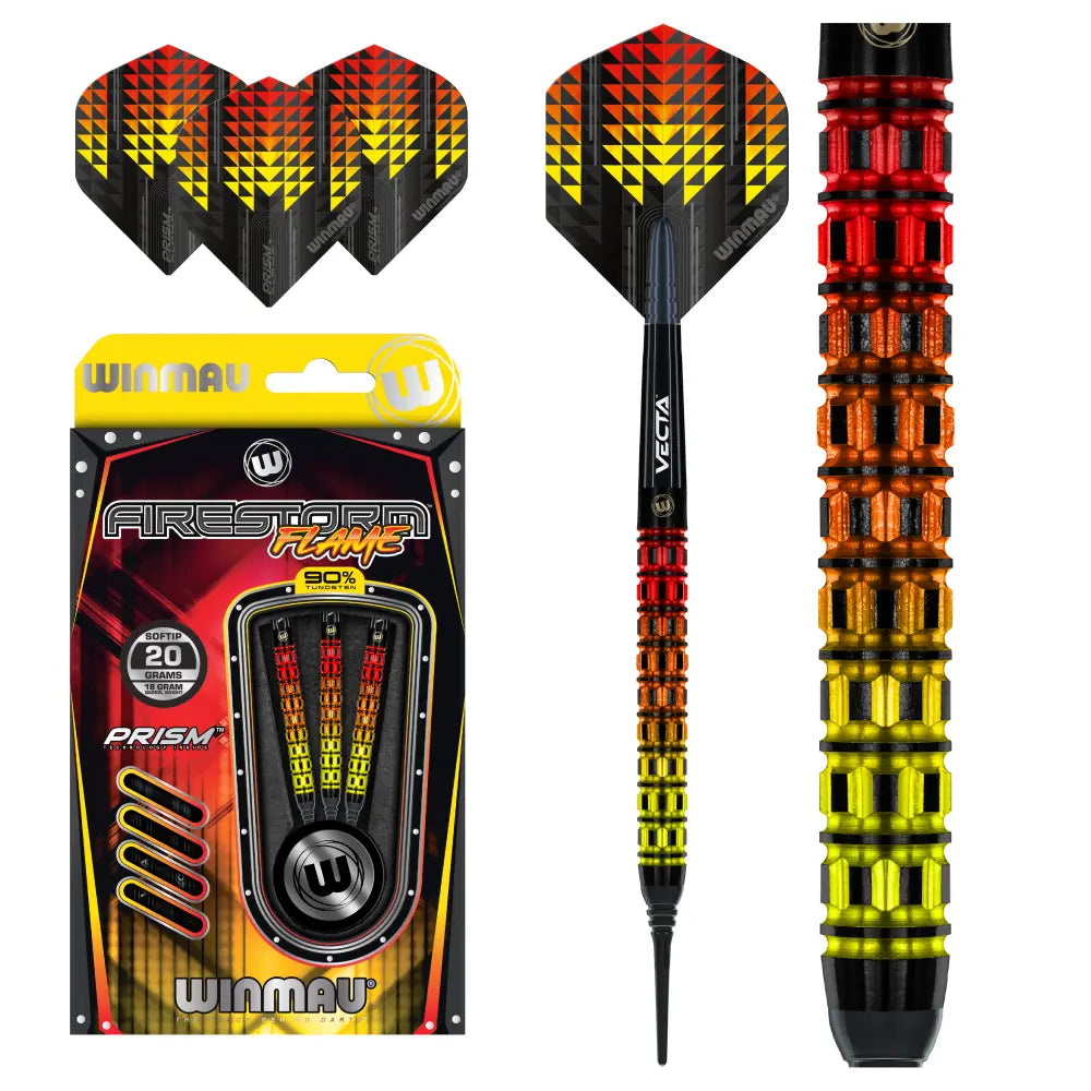 Winmau Firestorm Flame 90% miękkie rzutki 20g