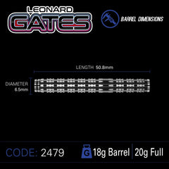 Miękkie rzutki Winmau Leonard Gates 20g