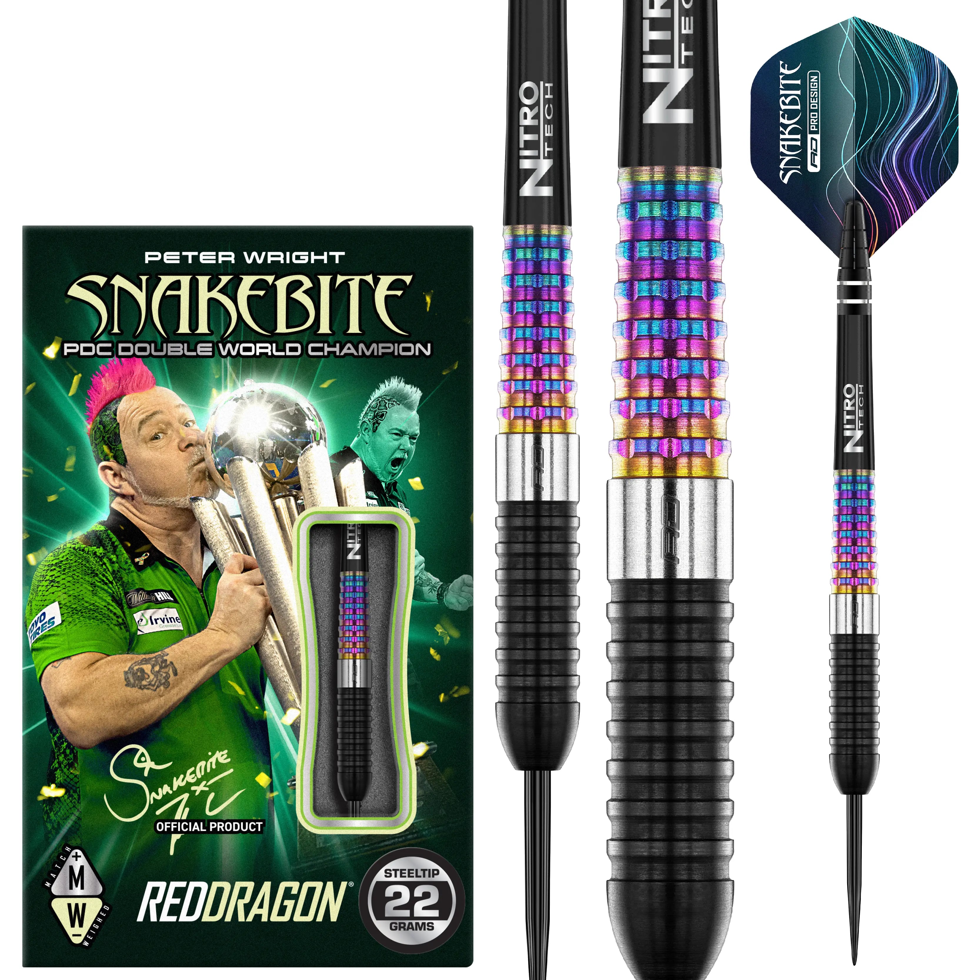 Red Dragon Peter Wright Corra Steeldarts 22g, 23g, 24g