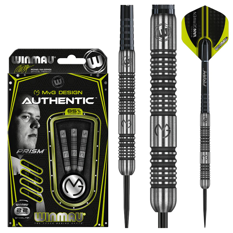 Winmau Michael Van Gerwen MvG Autentyczne Steeldarts 22g, 23g, 24g, 26g
