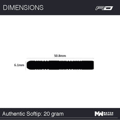 Winmau Michael Van Gerwen MvG Autentyczne Softdarts 20g