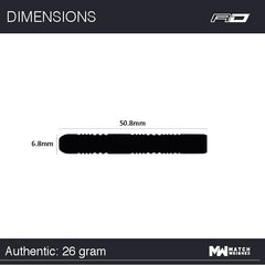 Winmau Michael Van Gerwen MvG Autentyczne Steeldarts 22g, 23g, 24g, 26g