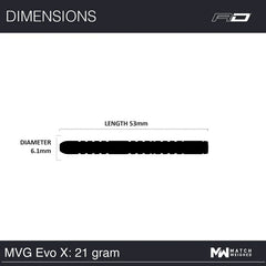 Winmau Michael Van Gerwen MvG EVO X Steeldarts 21g, 22,5g 24g