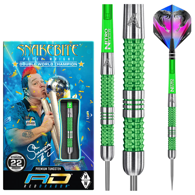 Red Dragon Peter Wright Snakebite Mamba 1 Steeldarts 22g, 24g