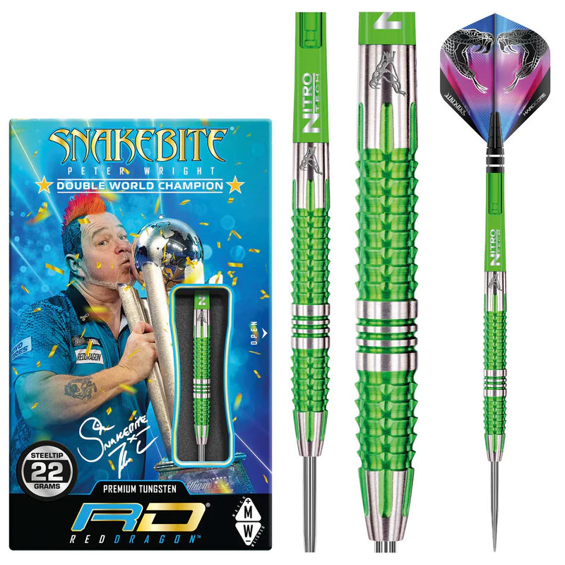 Red Dragon Peter Wright Snakebite Mamba 2 Steeldarts 22g, 24g