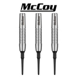 McCoy Marksman - 90% Tungsten Softdartbarrels - Silver