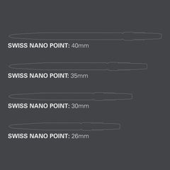 Target Swiss Nano Point Silber, Schwarz, Gold
