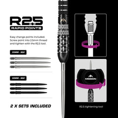 Mission Quantum R2.5 Steeldarts 95% Tungsten