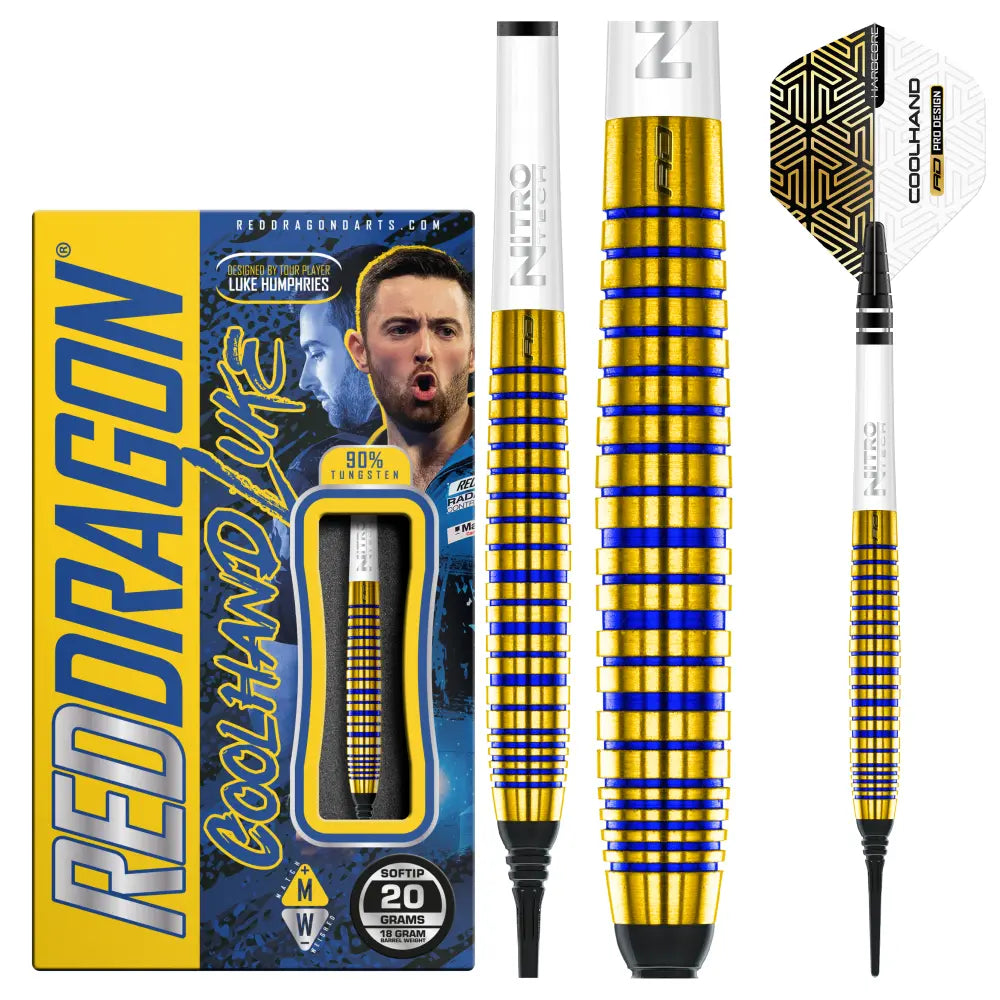 Red Dragon Luke Humphries TX3 Gold SE soft darts 20g