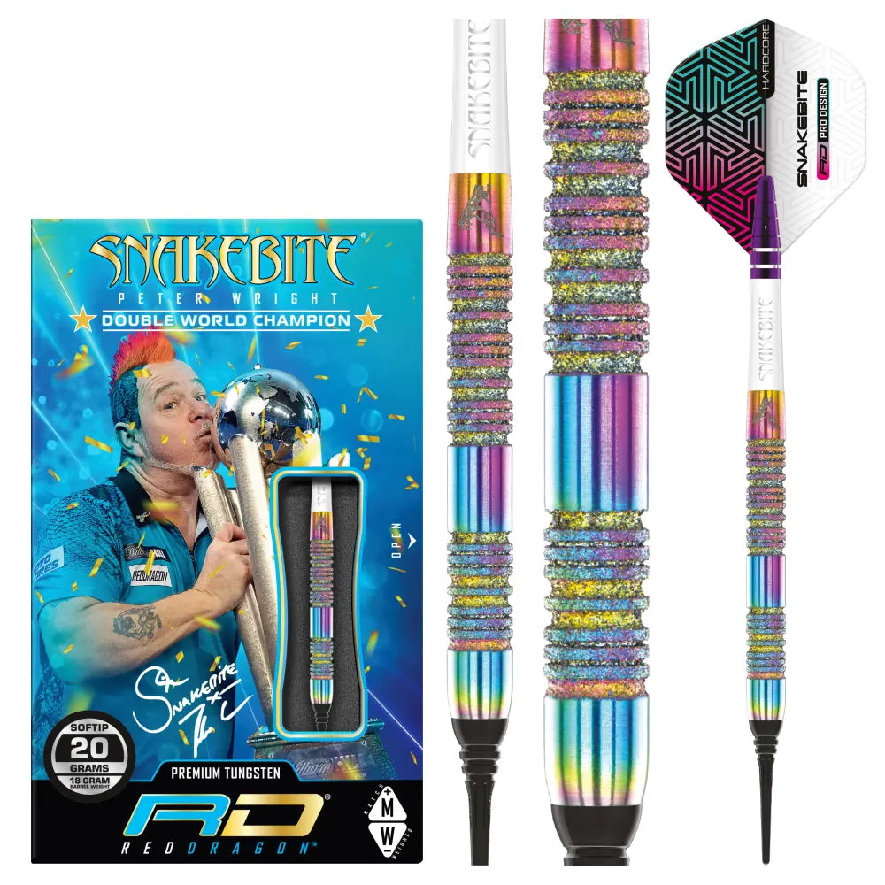 Red Dragon Peter Wright Snakebite Diamond Fusion Spectron SE Softdarts 20g