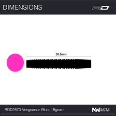 Miękkie rzutki Red Dragon Vengeance Blue 20g