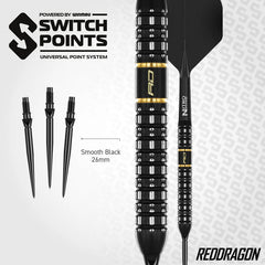 Red Dragon Ascend Parallel Switch Point Steeldarts 22g, 23g, 24g