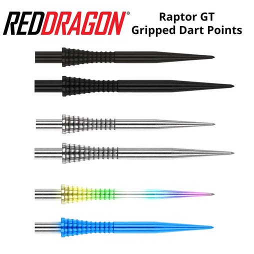 Raptor GT Gripped Dart Points 33mm - 38 mm