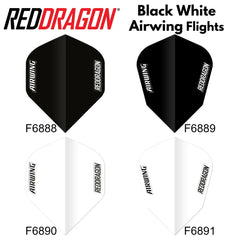 Red Dragon Black White Airwing Molded Flights