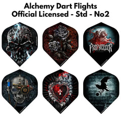 Alchemy Dart Flights - Official Licensed - Std - No2 - Dark Age Skull - FutureDart