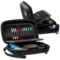 Bulls Orbis Dartcase XL Dartkoffer in 5 Farben für 2 Sätze Darts - Dart Tasche - Black - FutureDart