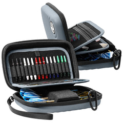 Bulls Orbis Dartcase XL Dartkoffer in 5 Farben für 2 Sätze Darts - Dart Tasche - Grey - FutureDart