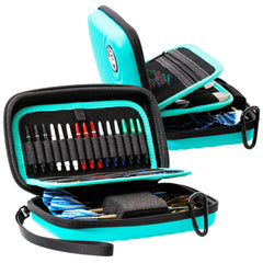 Bulls Orbis Dartcase XL Dartkoffer in 5 Farben für 2 Sätze Darts - Dart Tasche - mint - FutureDart