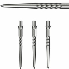 Caliburn Evo Dart Points Ripple - No Lip Silver - Black - Gold - Coral - Silver - 28 mm - FutureDart