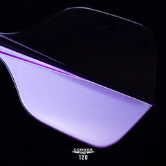 CONDOR AXE 120 SMALL Shape Flight Stems Shafts - Clear Purple - S= 18mm - FutureDart