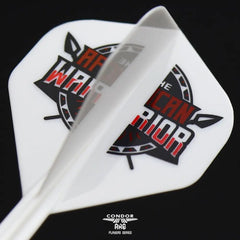 Condor AXE AFRICAN W. Inspiration2 Devon Petersen Standard Shape Flight Stems Shafts - White - S= 21.5mm - FutureDart