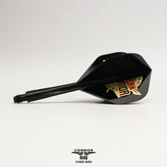 Condor AXE AFRICAN W. Inspiration2 Devon Petersen Standard Shape Flight Stems Shafts - White - S= 21.5mm - FutureDart