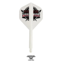 Condor AXE AFRICAN W. Inspiration2 Devon Petersen Standard Shape Flight Stems Shafts - White - S= 21.5mm - FutureDart
