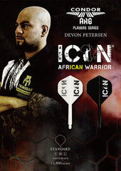Condor AXE AFRICAN WARRIOR Devon Petersen Standard Shape Flight Stems Shafts - Black - S= 21.5mm - FutureDart