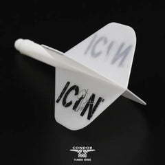 Condor AXE AFRICAN WARRIOR Devon Petersen Standard Shape Flight Stems Shafts - White - S= 21.5mm - FutureDart