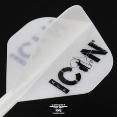 Condor AXE AFRICAN WARRIOR Devon Petersen Standard Shape Flight Stems Shafts - White - S= 21.5mm - FutureDart