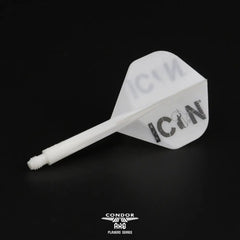 Condor AXE AFRICAN WARRIOR Devon Petersen Standard Shape Flight Stems Shafts - White - S= 21.5mm - FutureDart