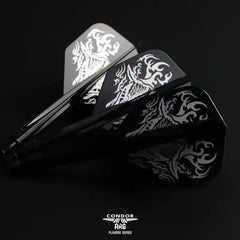 Condor AXE DEER Yoshino Hiroyuki Standard / Small Shape Flight Stems Shafts - Black Small - S= 21.5mm - FutureDart