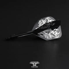 Condor AXE DEER Yoshino Hiroyuki Standard / Small Shape Flight Stems Shafts - Black Small - S= 21.5mm - FutureDart