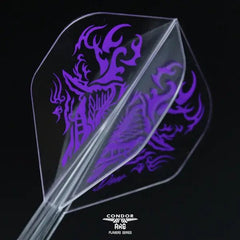 Condor AXE DEER Yoshino Hiroyuki Standard / Small Shape Flight Stems Shafts - Clear Standard - S= 21.5mm - FutureDart