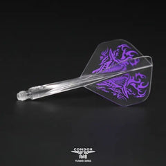 Condor AXE DEER Yoshino Hiroyuki Standard / Small Shape Flight Stems Shafts - Clear Standard - S= 21.5mm - FutureDart