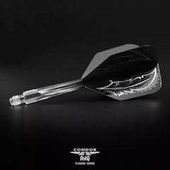 Condor AXE Feather Gradation Small Shape Flight Stems Shafts - S= 21.5mm - FutureDart