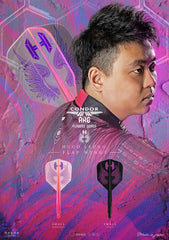 Condor AXE Flap Wings Small Shape Flight Stems Shafts - Black - S= 21.5mm - FutureDart