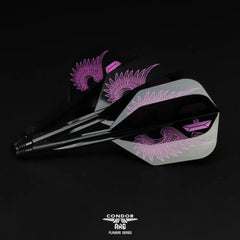 Condor AXE Flap Wings Small Shape Flight Stems Shafts - Black - S= 21.5mm - FutureDart