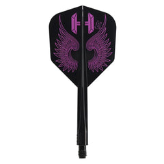 Condor AXE Flap Wings Small Shape Flight Stems Shafts - Neon Pink - S= 21.5mm - FutureDart