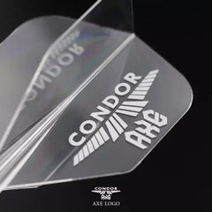 Condor AXE Logo Small Shape Flight Stems Shafts - Clear - S= 21.5mm - FutureDart